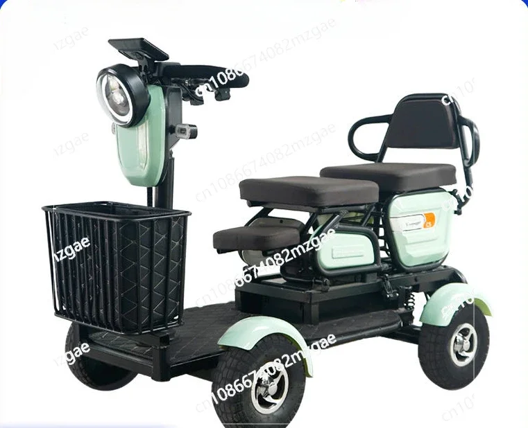 Small Bus Elderly Scooter Adult Electric Four-wheeled Four-wheeled Electric Vehicle Disabled Battery Car Moped C5