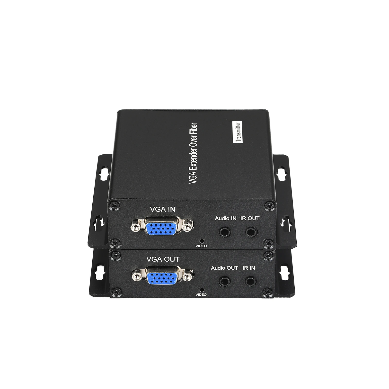 1 Channel Forward Audio ,1 Channel Reverse IR ,Single fiber Single mode VGA Extender Over Fiber