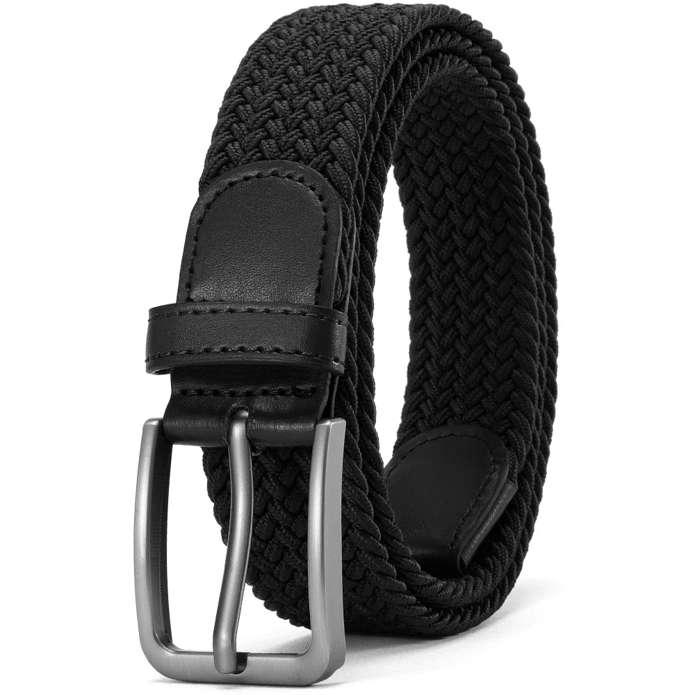 

130CM Men's Elastic Belts Unisex Casual Woven Belts for Outdoor Rock Climbing Training Work Women'S Belt Paired with Jeans Belt