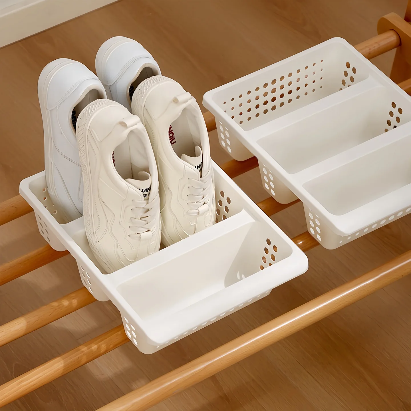 

1Pc Storage Shoe Tray Storage Shelves Plastic Shoes Rack For Entryway Plastic Organizer Box Under Sofa Blanket Storage Bag