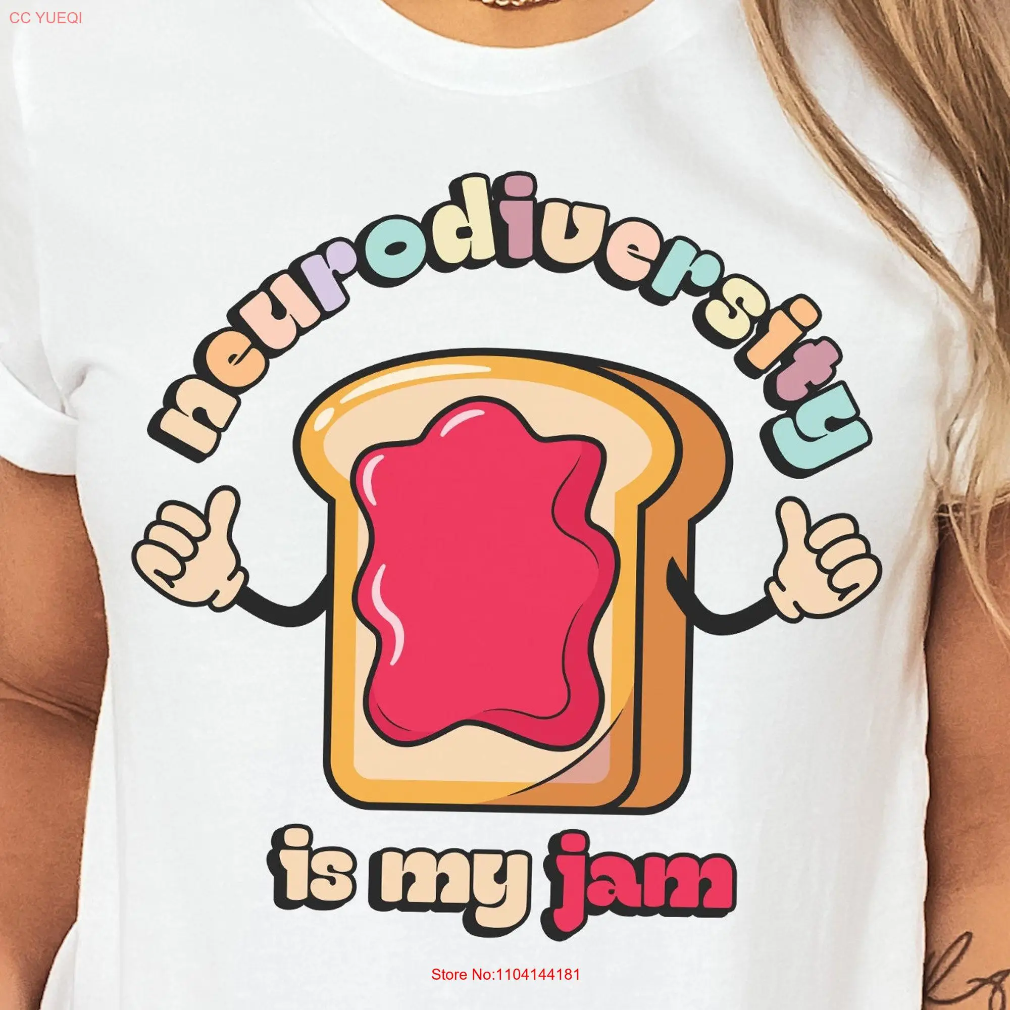 Neurodiversity is My Jam T Shirt Autism Awareness ADHD SupporT Neurodivergent Autistic long or short sleeves