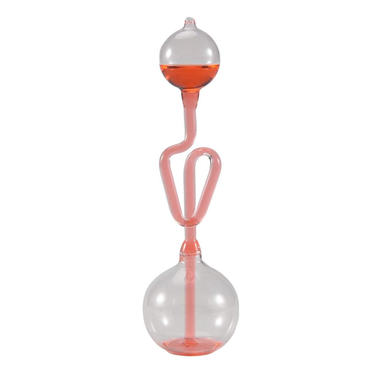 New Kids Children Educational Toys Science Energy Museum Toy Love Meter Hand Boiler Thermometer Spiral Glass Red