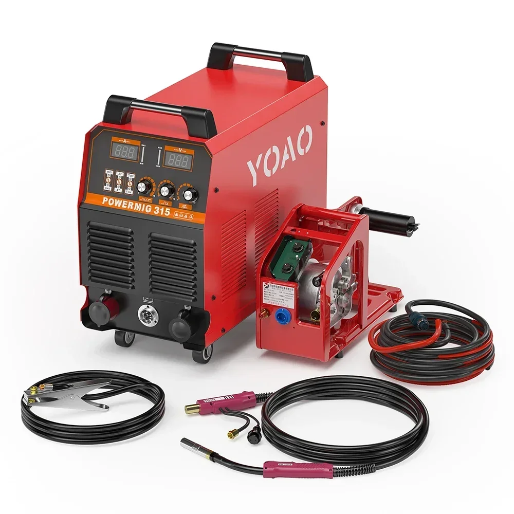 Split Gas Welder MIG315 12.7KVA 315a Welding Machine MMA MIG Welder 220v for Machinery Repair Shop