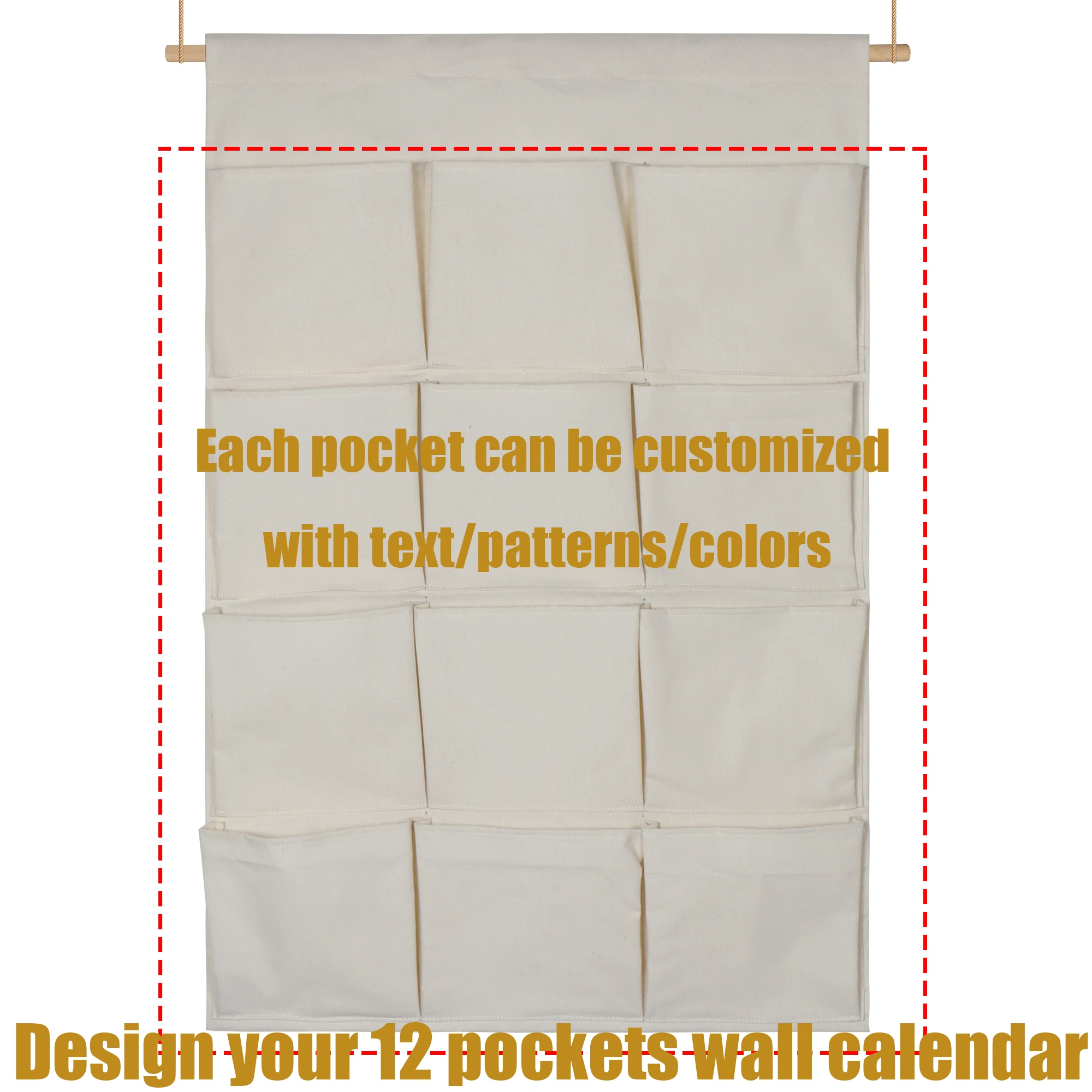 مخصص 12 فتحات عيد الميلاد تقويم القدوم حقيبة قابل للغسل قماش العد التنازلي الاطفال الإبداعية هدية الكريسماس فكرة عيد الميلاد الديكور التقليدي #3