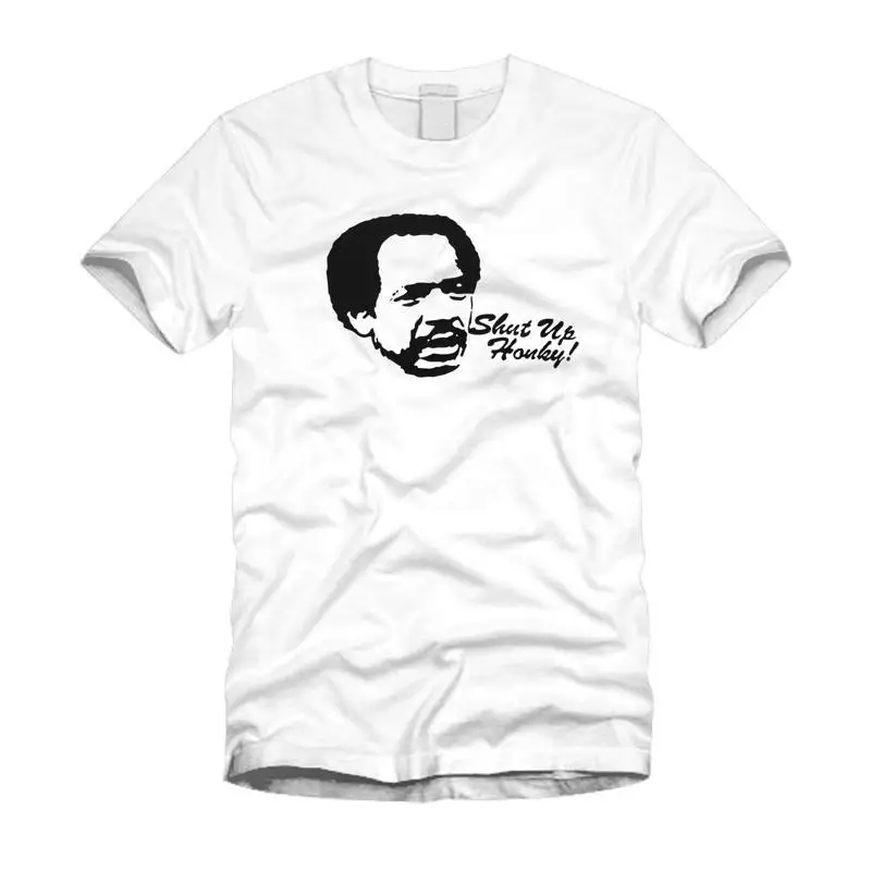 New Shut Up Honky George Jefferson Funny Retro Cool White T Shirt