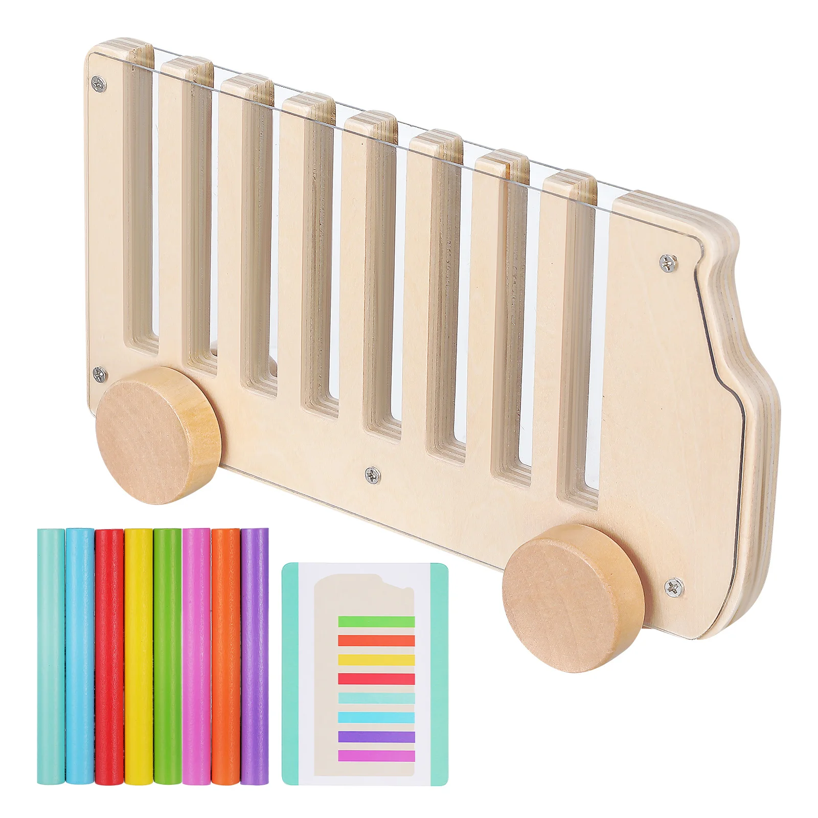 

Wooden 1 Set Montessori Stick Game Educational Sorting Visual Development Learning Tool Preschool Matching Activity