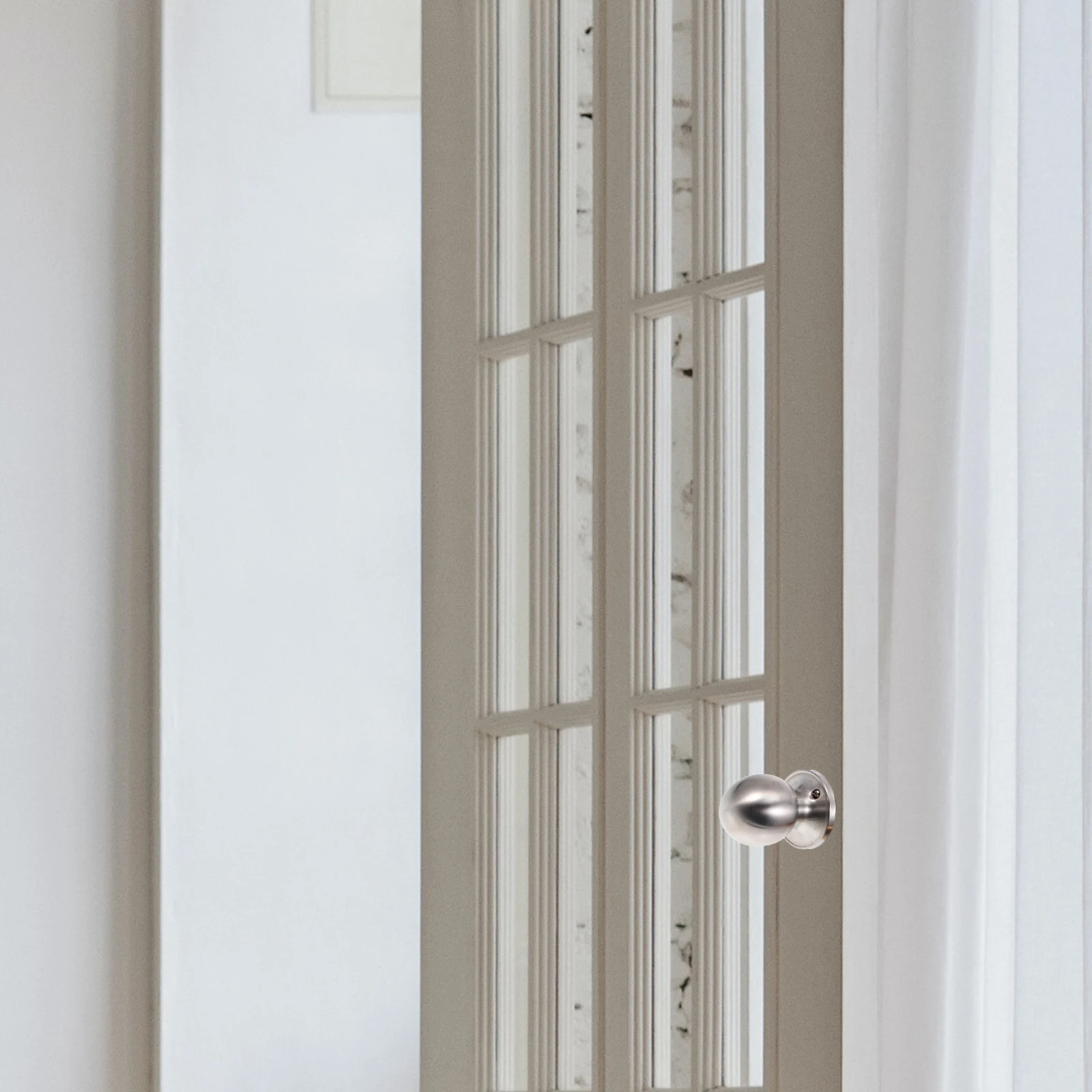 

Door Lock Interior Locks inside Keyless Entrance Room Stainless Steel for Bedrooms Knob Indoor
