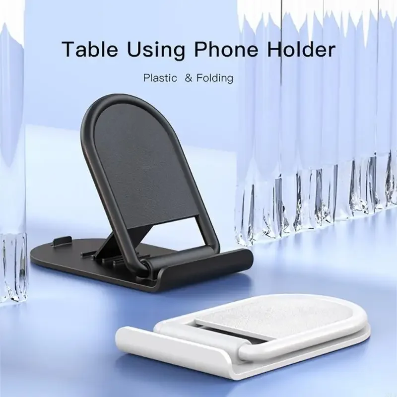 

Минималистичная складная подставка для телефона для настольного компьютера, портативный пластиковый держатель для смартфонов, мини-планшетов, для использования на кухне и дома