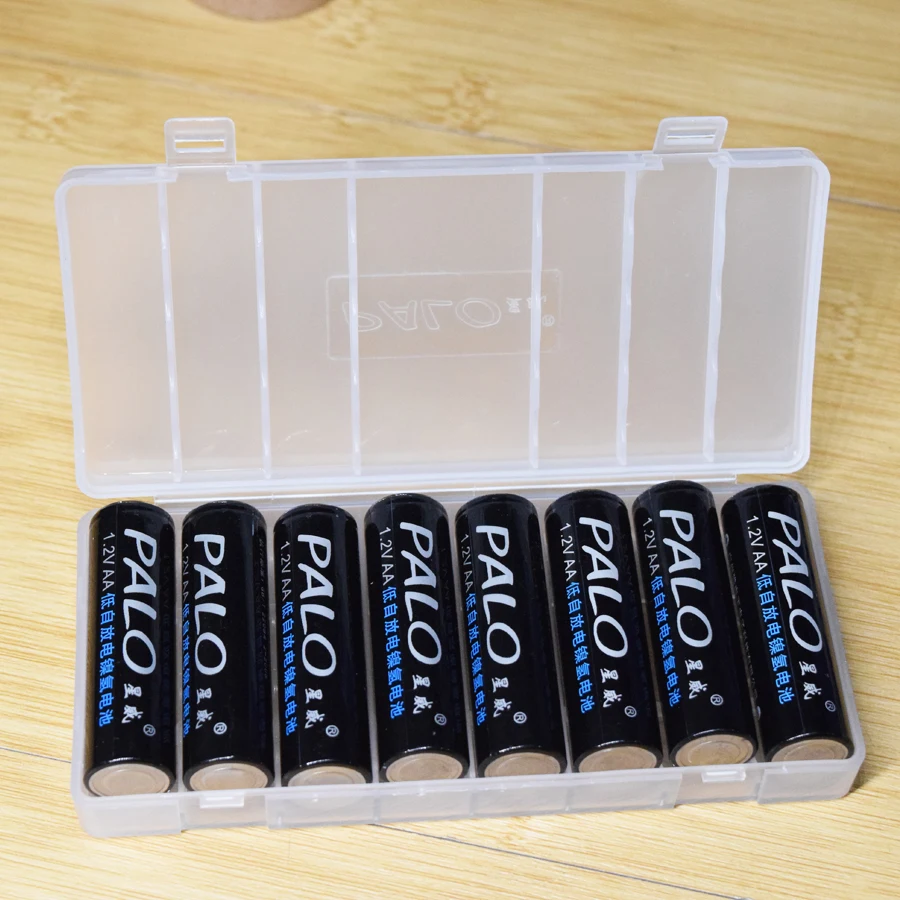 Batteria ricaricabile PALO 1.2V AA AAA Batteria NIMH ricaricabile 1100mAh 1.2V AAA + batterie 3000mAh AA Cella 1.2V Ni-MH AA 2A