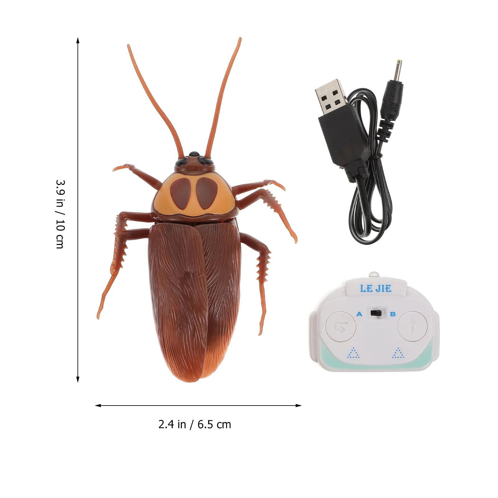 مجموعة واحدة من لعبة الصراصير الكهربائية التي يتم التحكم بها عن بعد، دعابة واقعية للمهرجانات والديكور المخيف