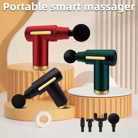 Masseur électrique de bouche TYPE-C longue endurance avec six niveaux réglables, pistolet à fascia silencieux, pistolet à fascia à boutons multifonctionnel