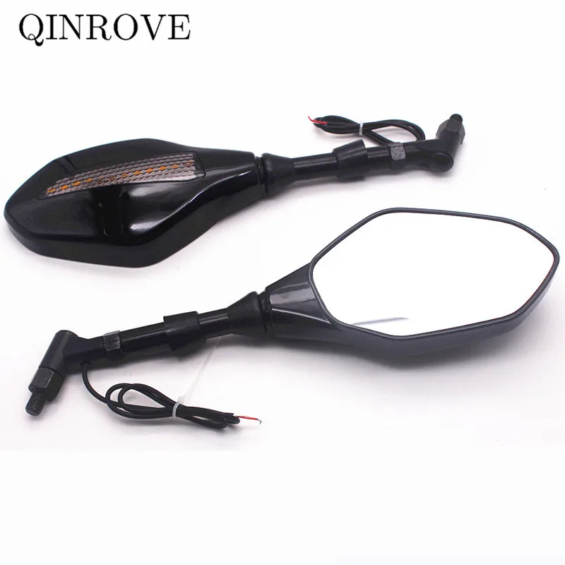 

Аксессуары для мотоциклов, заднее зеркало со светодиодной подсветкой, универсальное боковое зеркало для скутера Kymco RKS R250 xciting 400i Zontes 350E 125