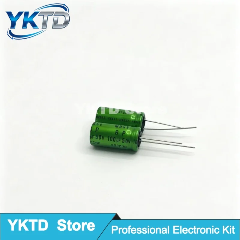 Lot pcs 50V100UF Volume 13X25MM Nichicon MUSE BP ES Non Polar Nonpolar Bipolar HiFi Audio Capacitor UES1H101MPM NEW2