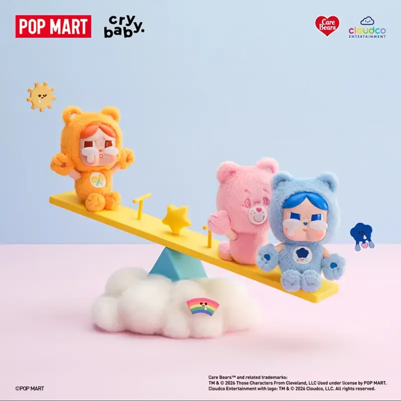 Vinyl Figure Blank - POP MART CRYBABY ケアベアシリーズ ビニール製ぬいぐるみペンダント ブラインドボックス