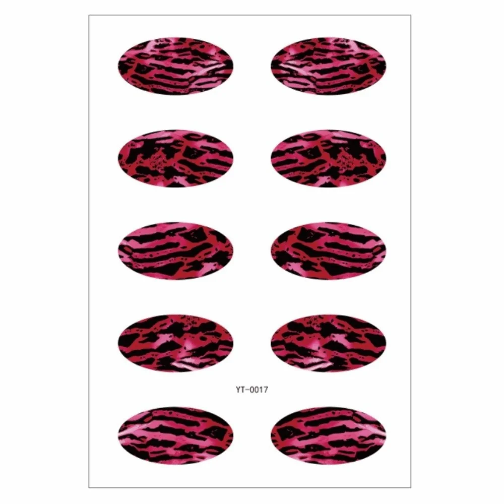 Gradient Color Eye Shadow Tattoo Stickers Leopard Print Wedding Tool Temporary Tattoo Flash High Gloss Eye Fake Tattoo