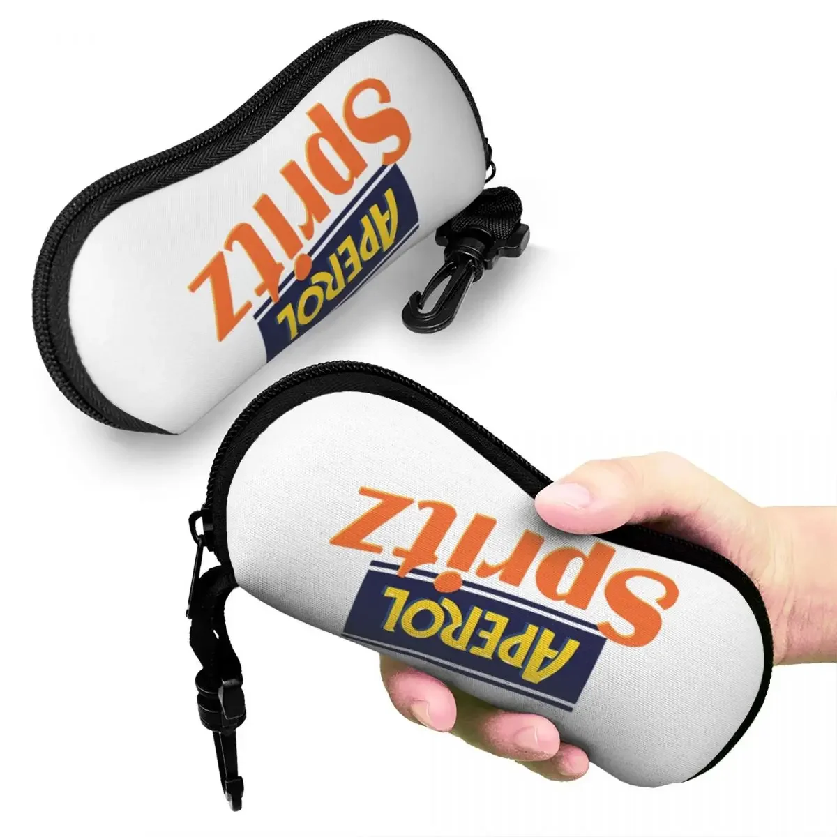 

Aperol Spritz Shell Glasses Case Portable Sunglasses Box Women Men Soft Eyeglasses Bag Pouch