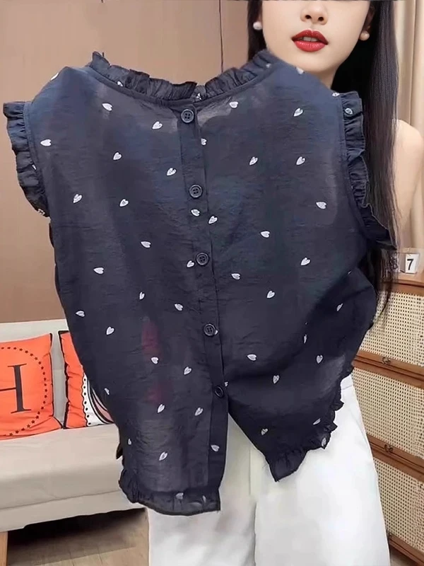 

Летний повседневный топ в стиле ретро с кружевной отделкой, свободный крой, легкий, для женщин