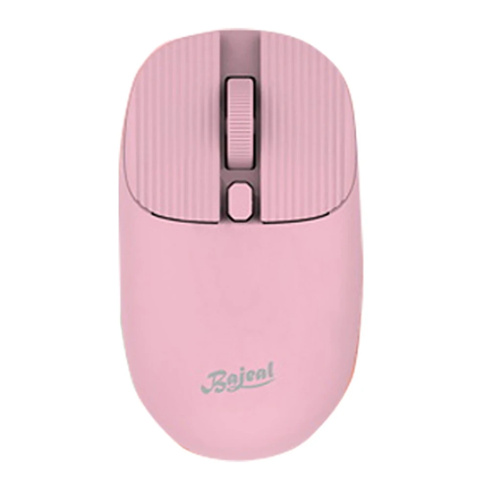 BAJEAL Wireless Gaming Mouse Ergonomic 2.4Ghz Photoelectric Mice with USB Receiver for PC Laptop Mac Windows,Pink