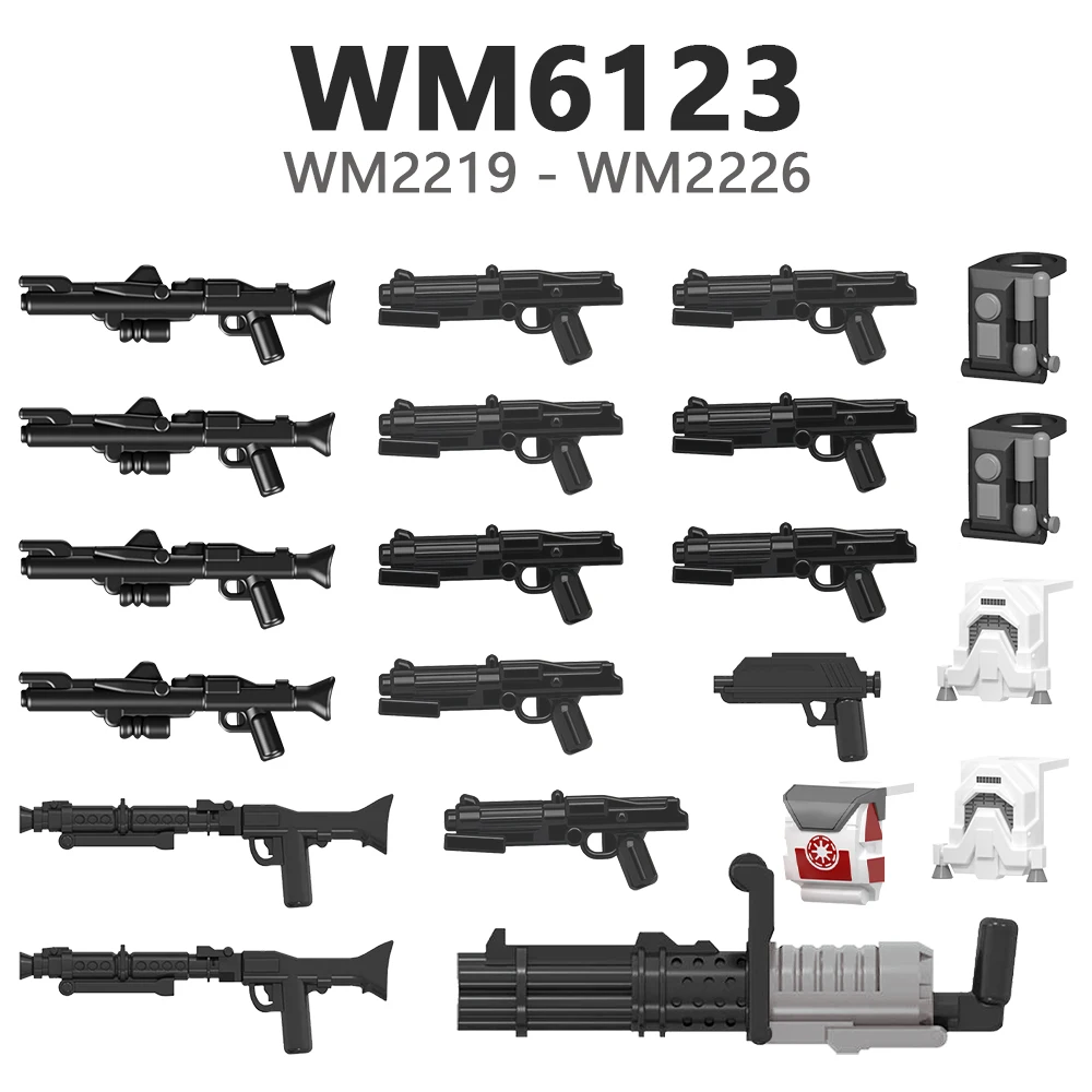 WM6123 WM2219 WM2220 WM2221 WM2222 WM2223 WM2224 WM2225 WM2226 Compatible Action Figures Parts Bricks WM Blocks Accessories Toys