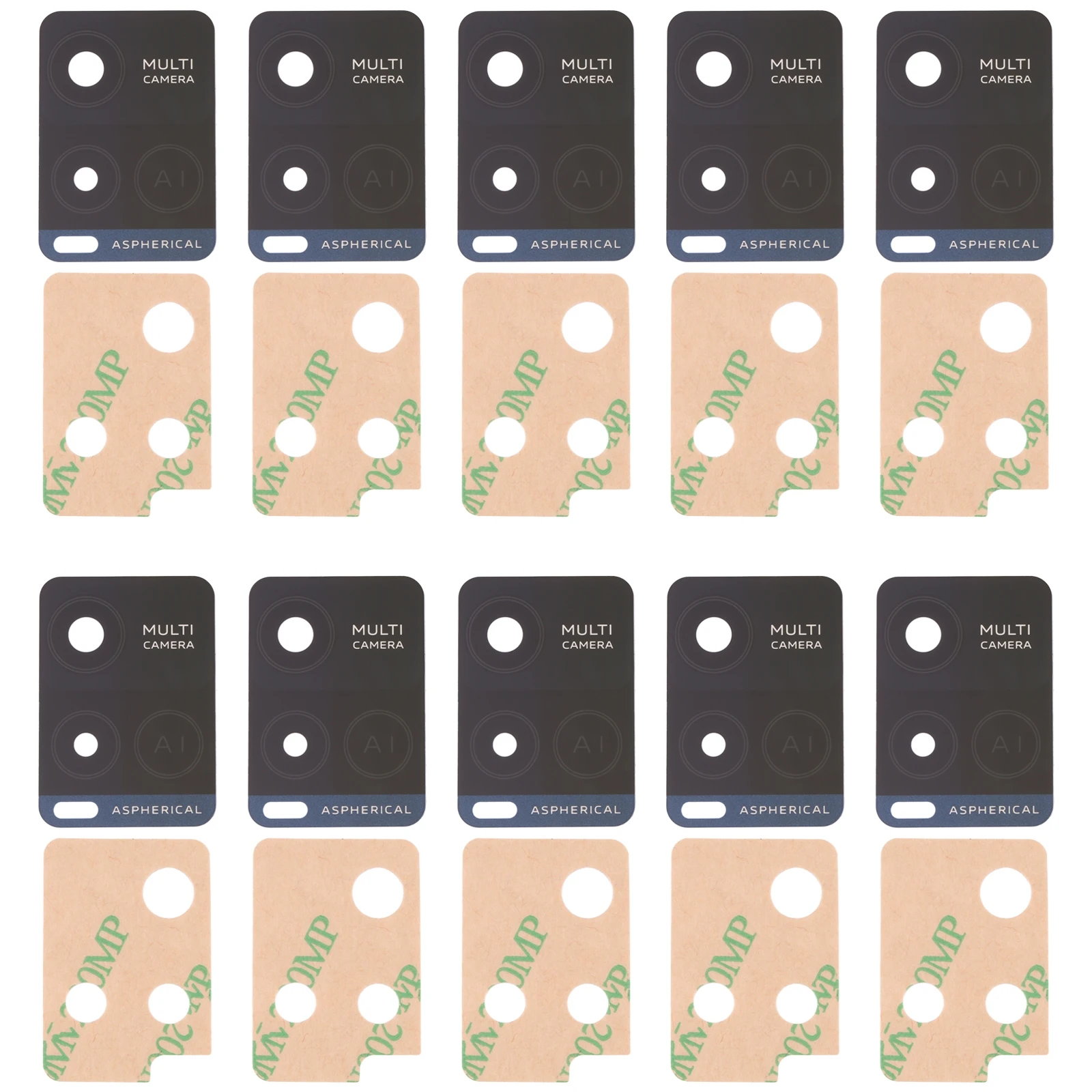 vivo Y32 V2158A 10pcs Back Camera Lens Rear Front Camera Module Replacement