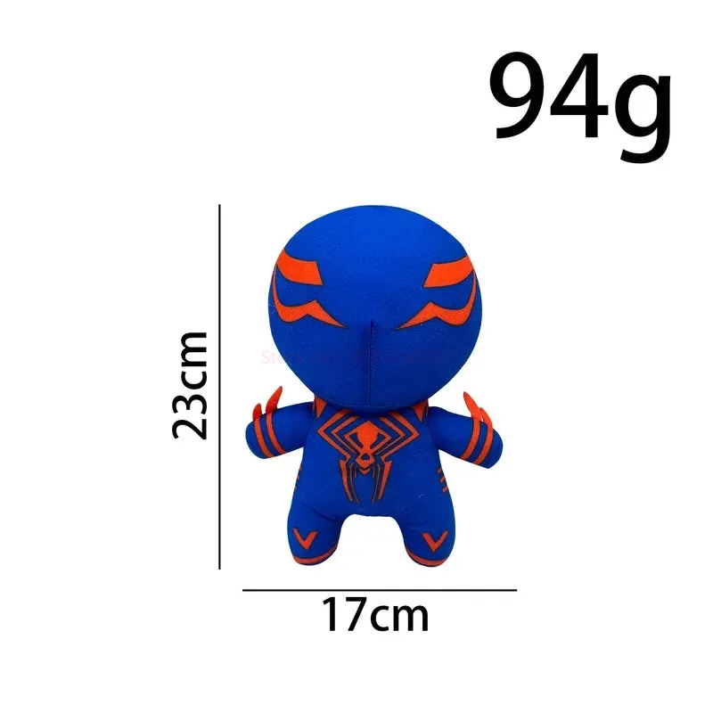 Spider Man 2099 23cm pluszowa lalka uroczy w poprzek pająka Peluche Miguel O\'Hara miękka wypchana zabawka dekoracja w stylu kreskówki poduszka