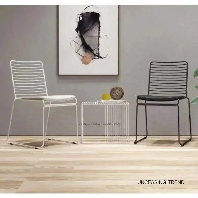 Стул для отдыха Интернет-знаменитости Скандинавский одиночный минималистичный утюг Минималистичный стул для гостиной в индустриальном стиле Стул для спальни Небольшая квартира