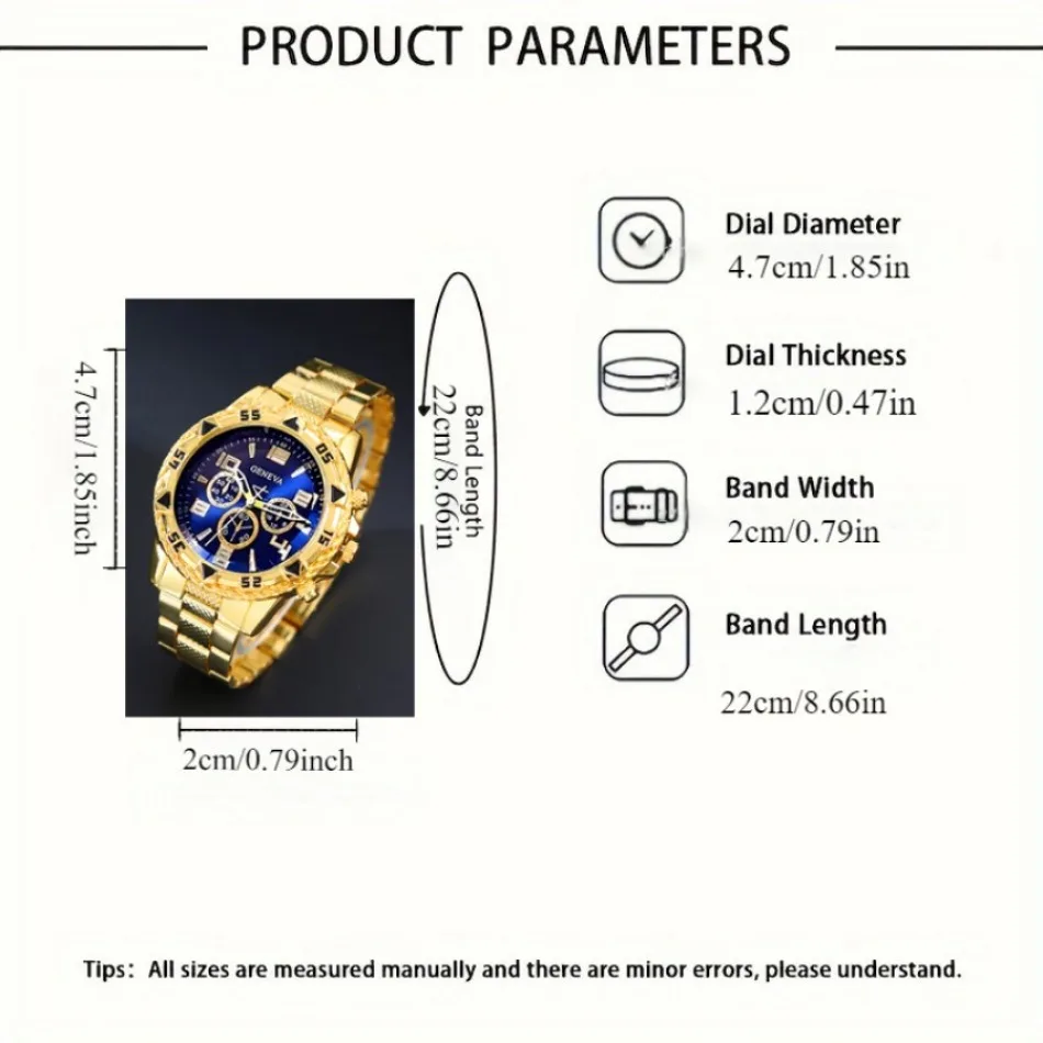 2 قطعة/المجموعة الرجال الأزياء الفاخرة ووتش جولة التناظرية الرجال ووتش عارضة كوارتز ساعة معصم للرجال عيد ميلاد اليومية عطلة الهدايا