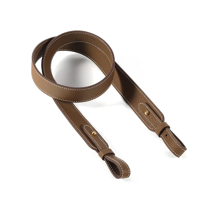 Full Leather Togo Etoupe Genuine Leather 3cm Wide Shoulder Strap Bag Replacement Belt Lindy Evelyn Bag Strap