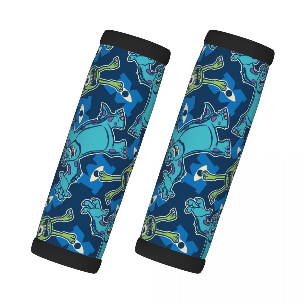 

Custom Monsters University Luggage Handles Wrap Grips 2 Pcs Handle Grip For Travel Bag Luggage Suitcase Airplane Comfortable