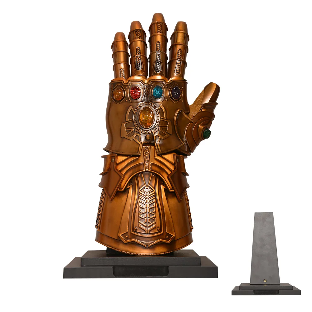 Hot Avenger Thanos Gloves Infinity Gauntlet with LED Light for Decoration Collection Cosplay Toy Gift 40cm 2.6kg