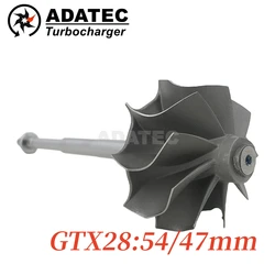 GTX28 터보 샤프트 휠 54/47mm (터빈 GTX2860R GTX2867R GTX2871R 슈퍼차저 성능 향상 856800-5003S 856800-5007S 용)