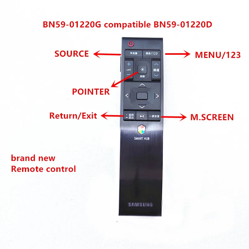 BN59-01220G Bluetooth voice remote control suitable for Samsung Smart TV BN59-01220D UA65JU6800J UA55JU7800 7000 JS9800 8800