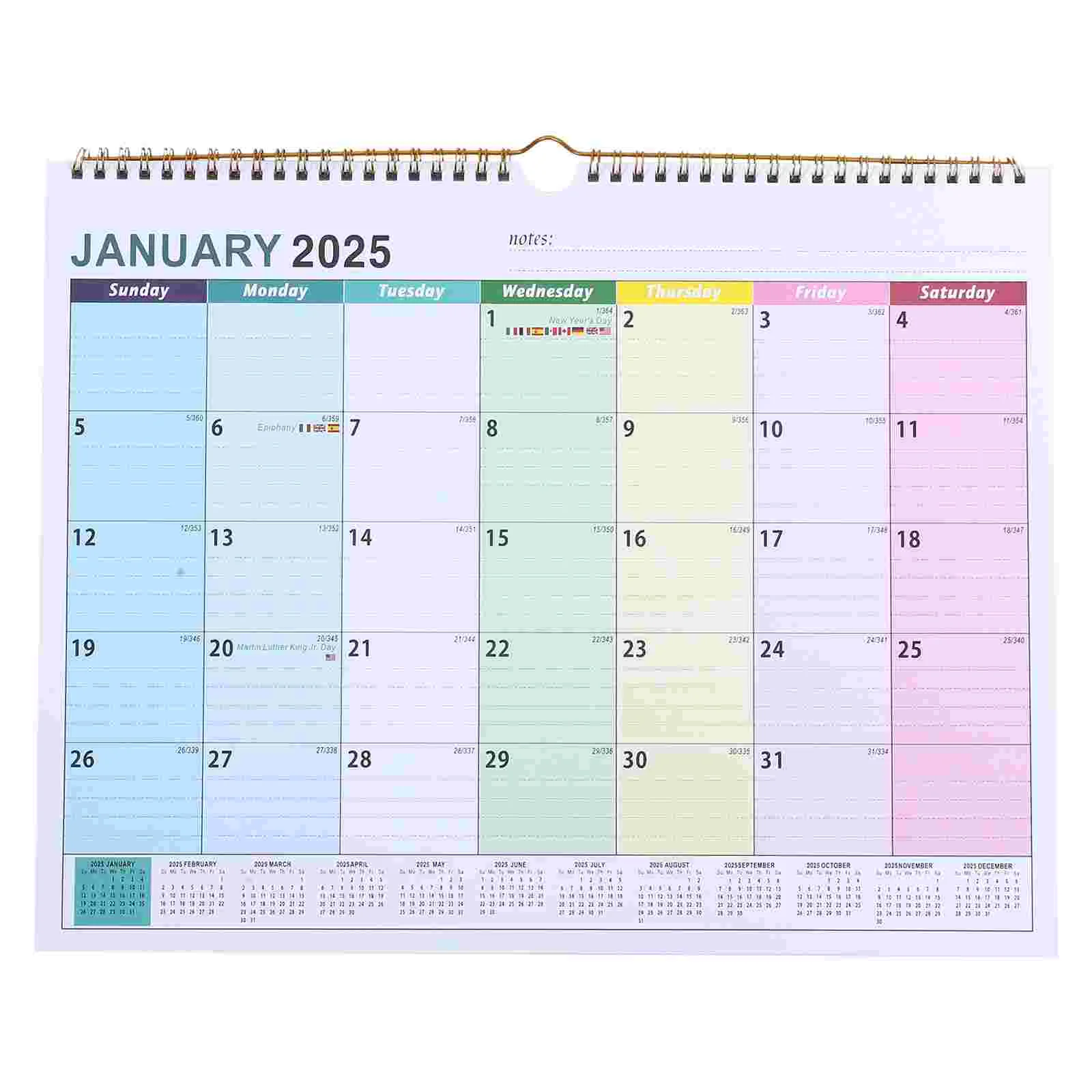 

2025 Wall Calendar Advent for Children Home Hanging Giant Monthly Large Paper Appointment Office