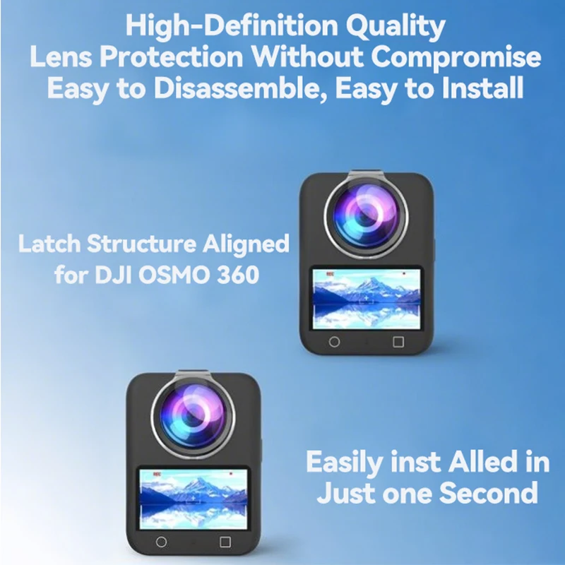 Für DJI OSMO 360 1 2 Ⅱ Kamera Schutz-Zubehör-Set Objektivschutz Silikon-Schutzhülle Displayschutzfolien Kameratasche – Detail 17