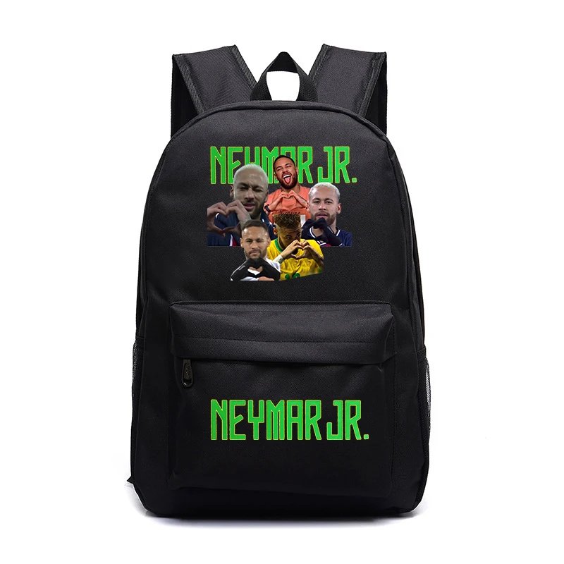 print primary and secondary school bag black backpack children's casual bag