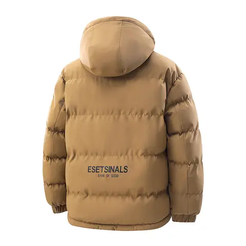 Vinter Herr Vattentät Vindtät Casual Jacka Herr Puffer Hooded Modejacka Man Utomhus Lös Tjock Jacka Vindjacka Parka 6 best sales pufferjacka herr - №4