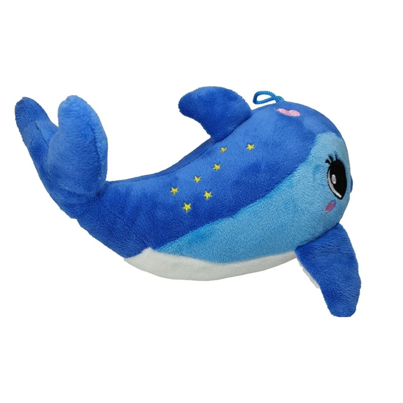 25CM Cute Dolphin Baby Plush Toy Ocean Super Soft Pendant Small Exquisite Doll For Children's Birthday Christmas Gift