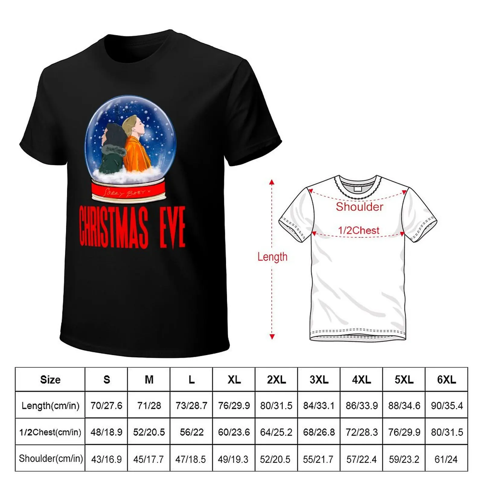 Merry Christmas Villaneve Klilling Eve and Villanelle Snow Globe T-Shirt oversizeds customizeds men t shirts high quality