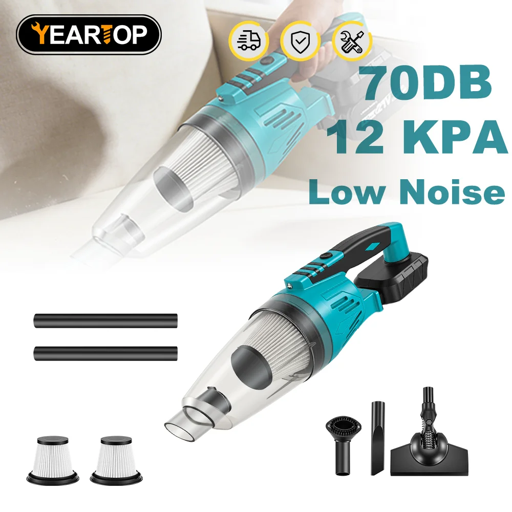 12Kpa Portable Cordless Electric Vacuum Cleaner Dust Carpet Clean Machine Industrial Floor Cleaner Tools For Makita 18v Battery