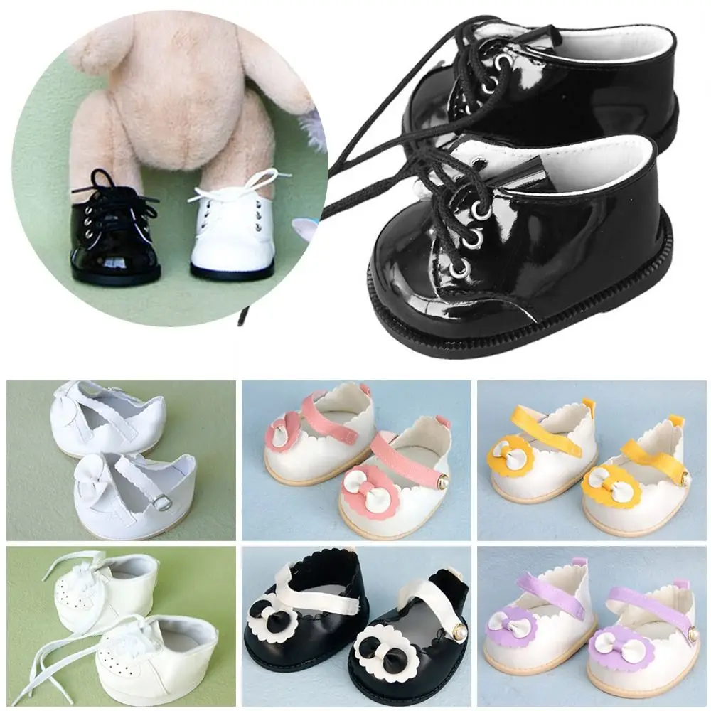 1 Pair Casual Wear Shoes 30-50cm Doll Shoes Clothes Accessories For 1/6 Doll Fashion PU Leather Boots DIY Doll Gift Toys 9*5.5cm