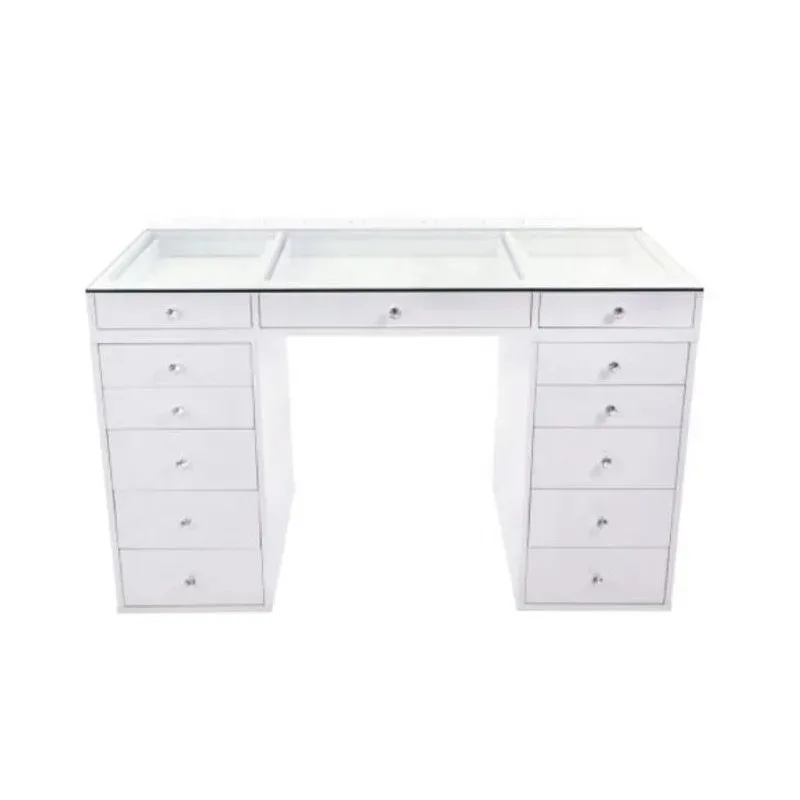 

Painting White Modern Makeup Vanity Table Set