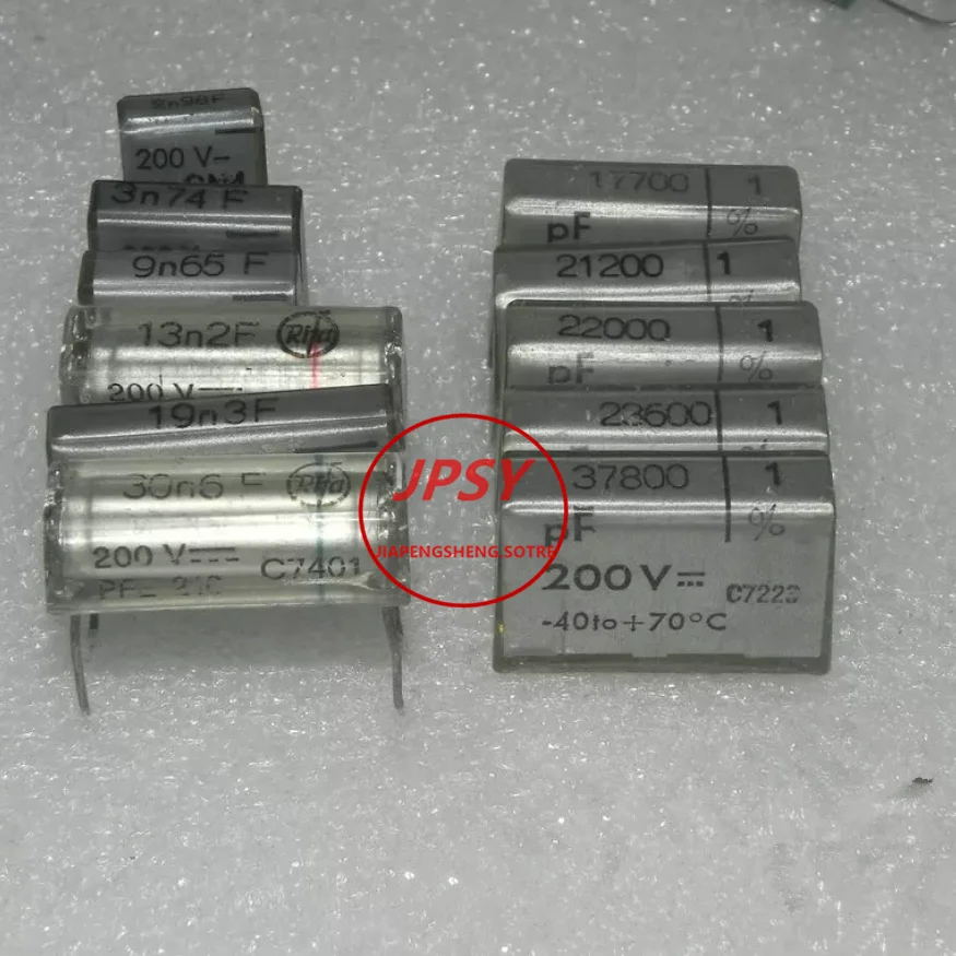 10PCS RIFA 200v 22nf 22000pf 19.3NF 1% Capacitor de Filme de Estanho Transparente com Pino de Cobre e Erro Ultrabaixo