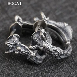 NEW S925 Silver Vintage Fashion Sea God Mermaid Earrings Ladies Gift