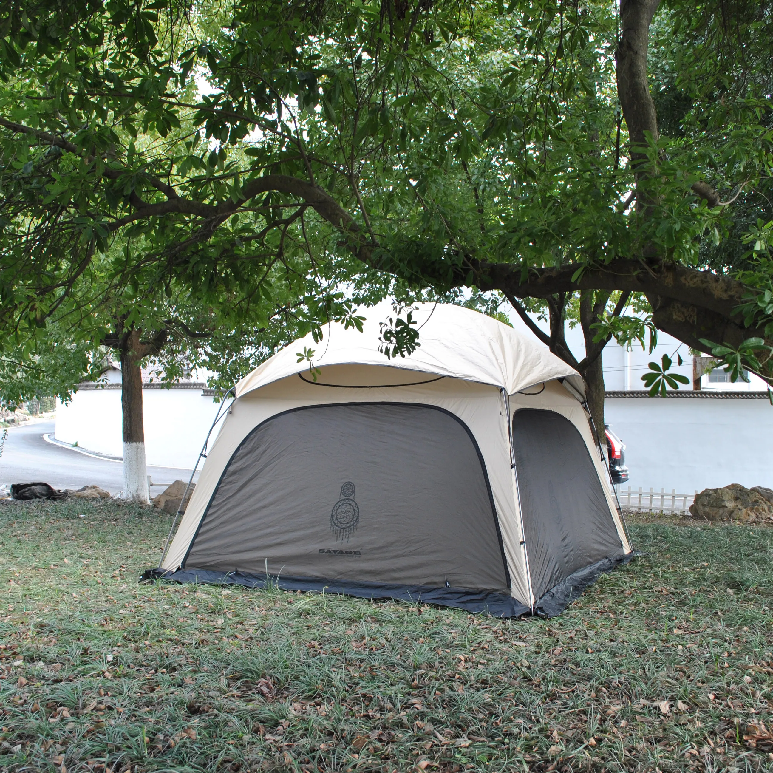 Imagem -02 - Tenda Glamping Luxo Pessoa Dome para Família Sunproof Pessoa Glamping Tenda Portas de Alta Qualidade