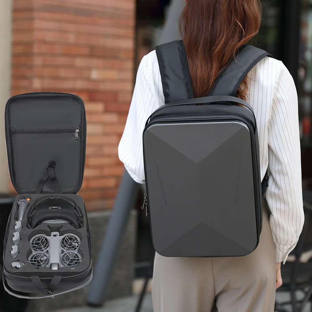 

Чехол для переноски DJI Neo 2, рюкзак для очков N3, противоударный чехол, сумка для хранения аксессуаров для дрона, пульта дистанционного управления, батарей