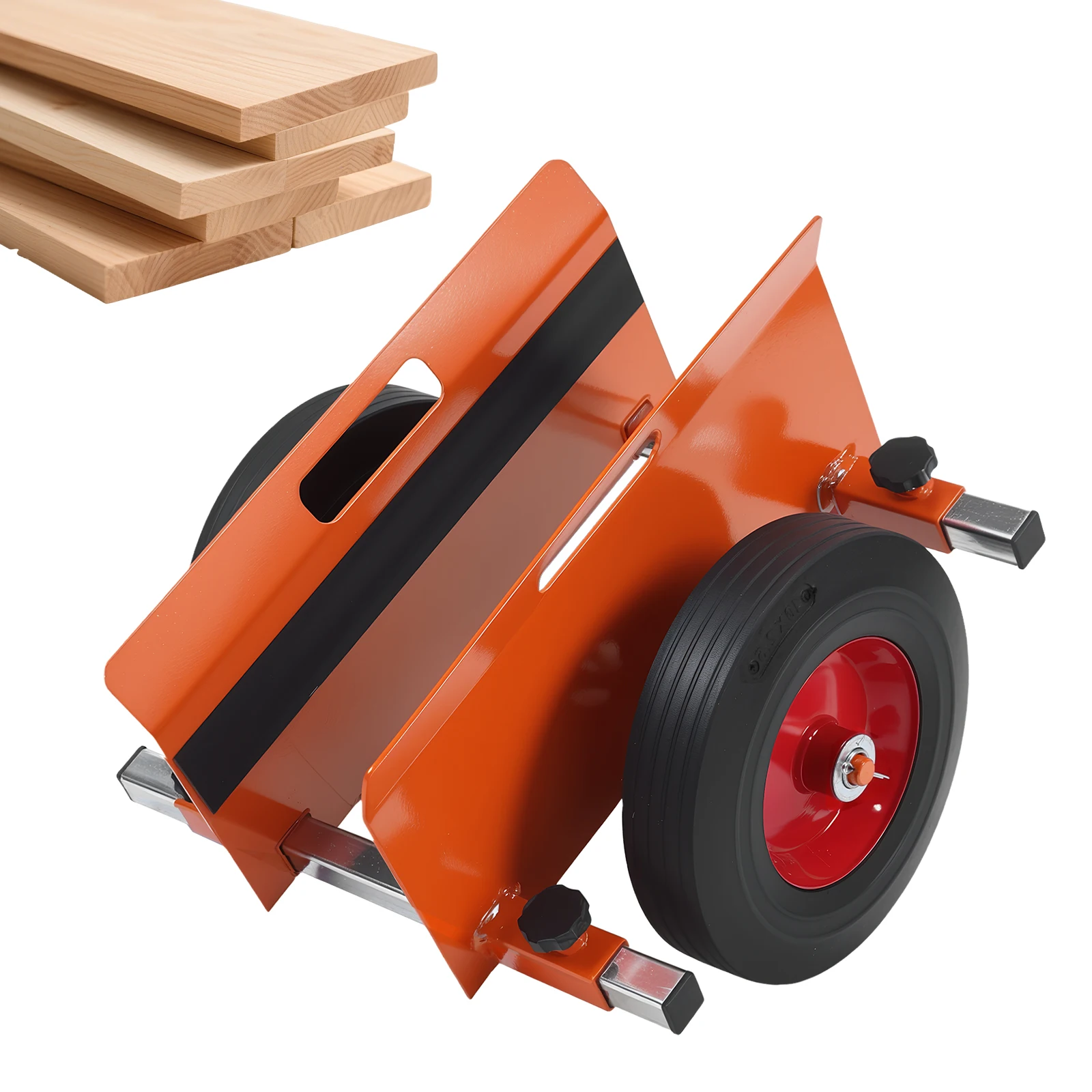 

Panel Dolly with Solid Rubber Wheels Heavy Duty Door Cart 1100LBS Capacity with Handle for Wood Plywood Door Fence Sheetrock