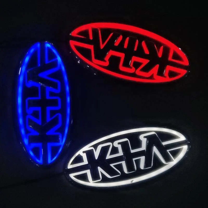 5D car logo lamp LED badge car logo lamp luminous decorative lamp for KIA K5 Souranto soul Freddie Serato auto parts decoration