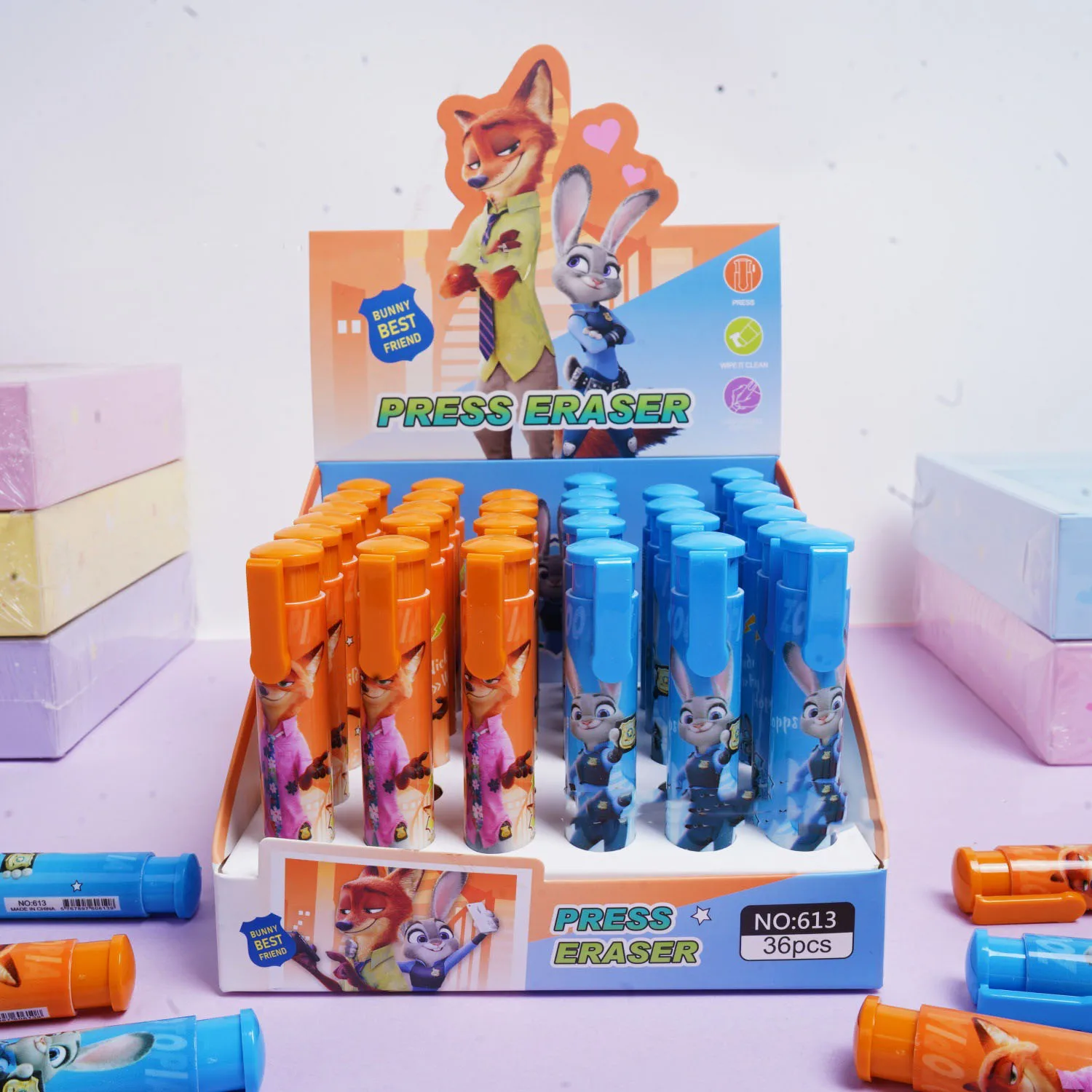 

Новая модель ластиков Zootopia CSchool: милые ластики для письма и рисования