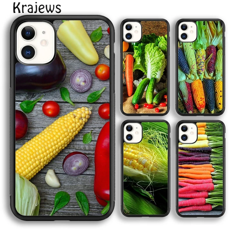 VEGETABLES CARROT SWEET CORN TOMATO Phone Case Cover For iPhone 16 15 14 plus XS XR 11 12 mini 13 pro max coque Fundas