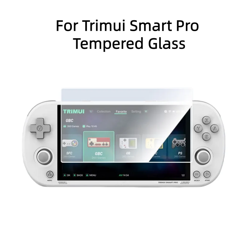 Antic-Scratch Tempered Glass Film for Trimui Smart Pro Game Consoles HD Screen Protector Protective Glass Film Accessories